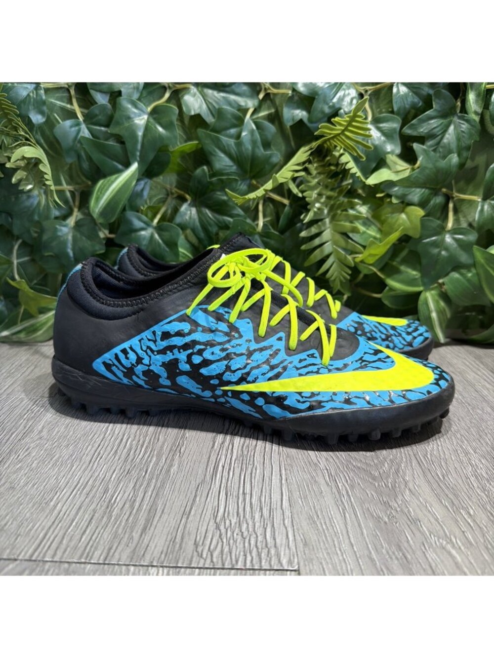Nike Mercurial X Finale II NJR TF Animal Print Soccer Futsal Shoes US Women 8.5